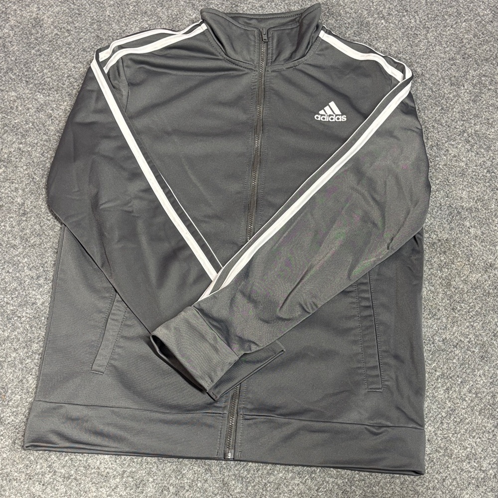 Adidas Men's Dark Gray Track Jacket